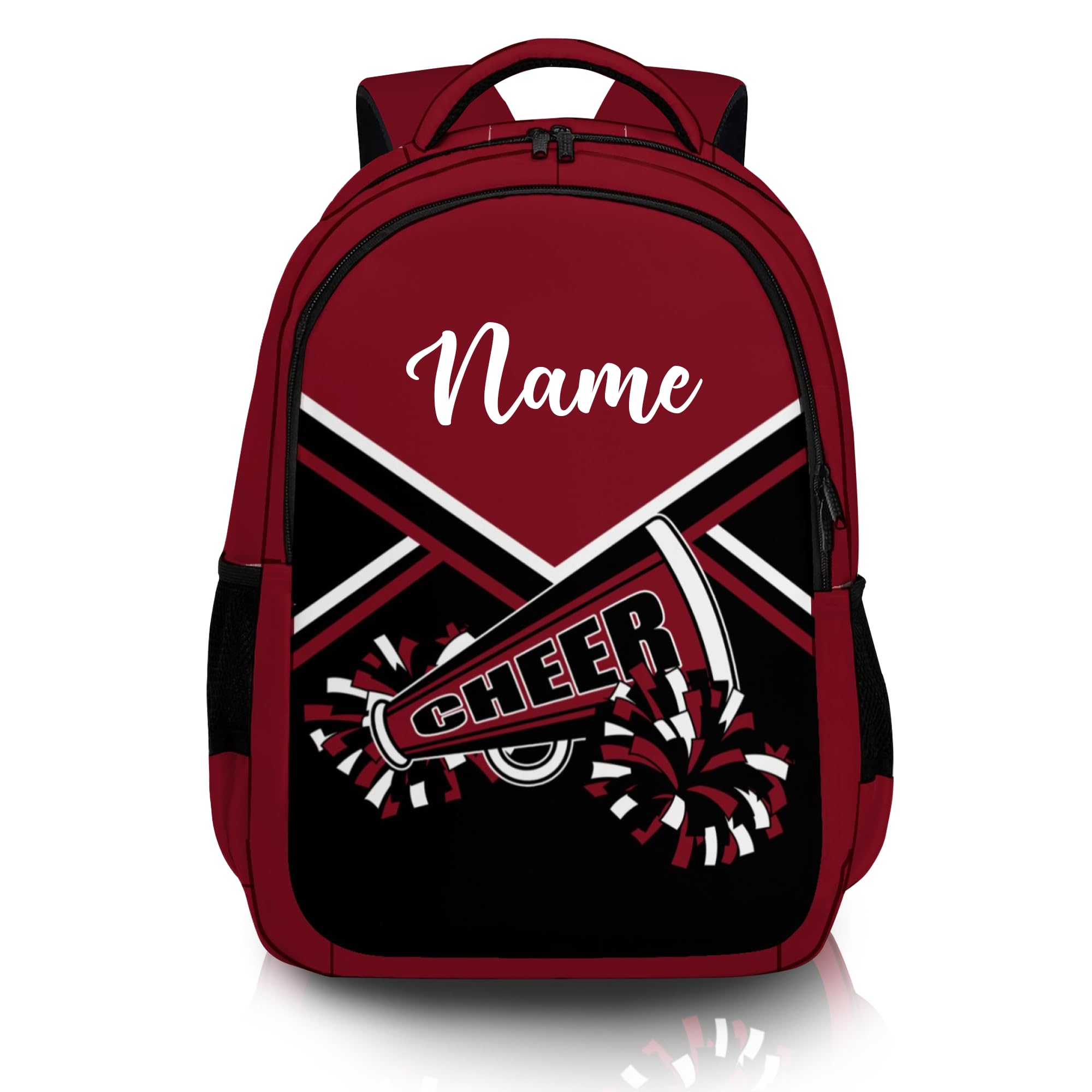 YYLXIA Personalized cheer backpacks for cheerleaders, Cheer backpacks with name, Cheerleading Bag for Women (Winered)