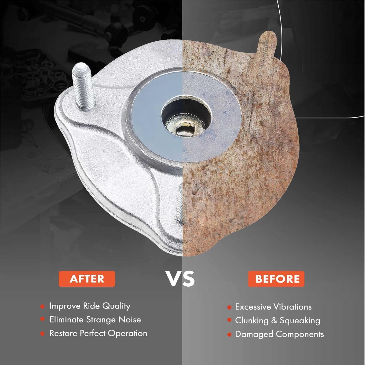 A-Premium Front Left or Right Suspension Strut Mount Compatible with Mercedes-Benz C205 W205 W213 C238 X253 C253 C257 Series - C300 C350e C400 C63 AMG E300 E400 E450 GLC300 GLC350e CLS450, 2015-2019