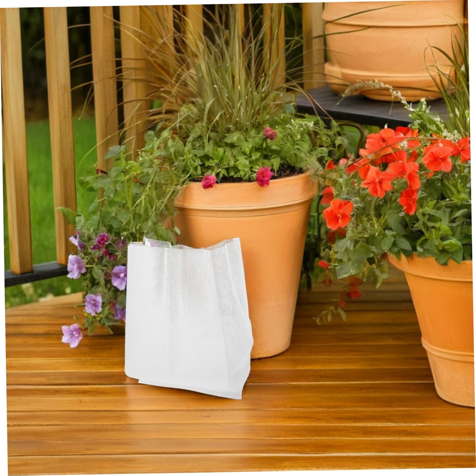 YARNOW 200pièces Sacs De Culture pour Semis Légumes Et Fruits Tissu Non Tissé Sacs De Plantation pour Plantes Balcon Et Patio