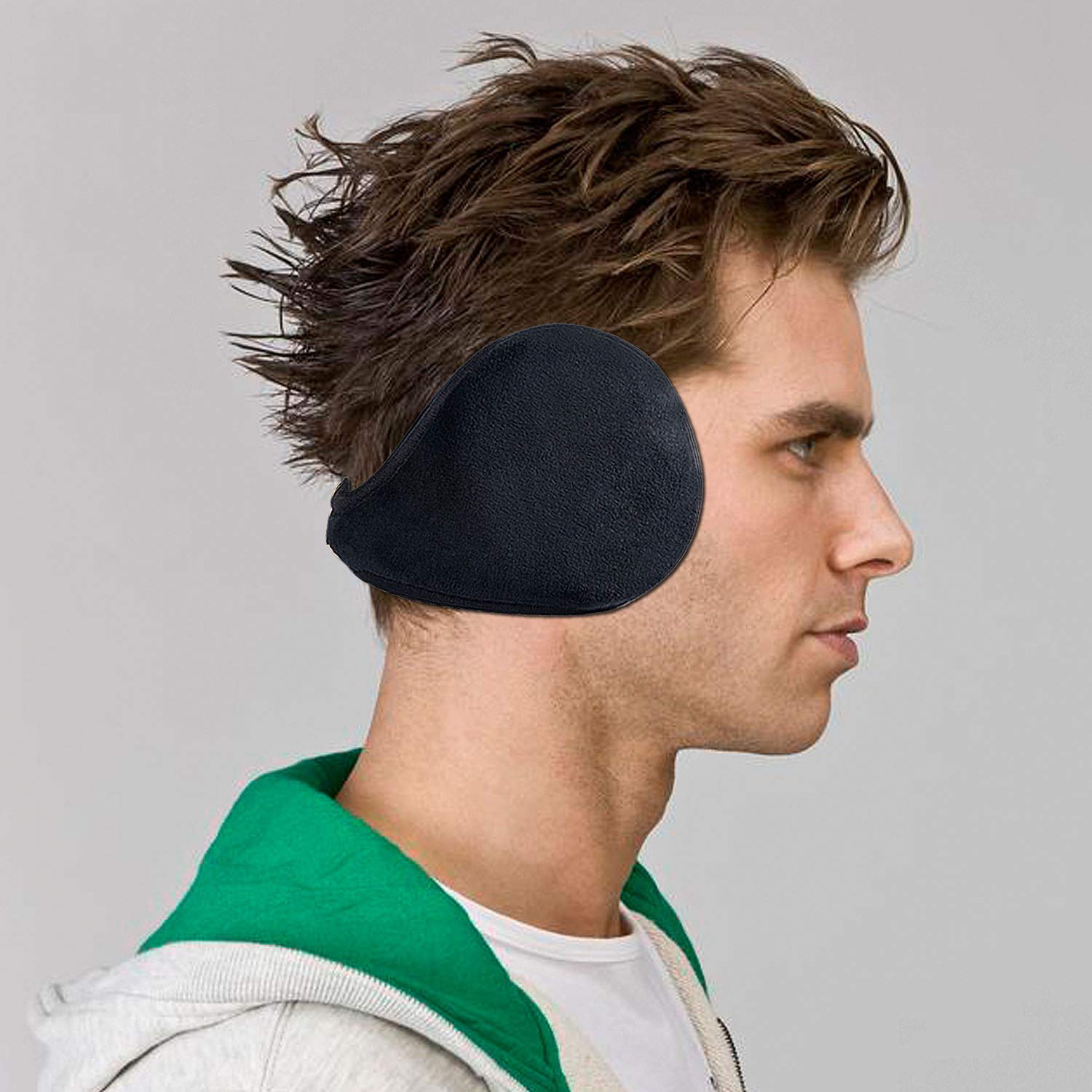 Czemo Orejeras para Hombre y Mujer, Plegable Tamaño Ajustable Unisexo Orejeras Cálidas de Invierno