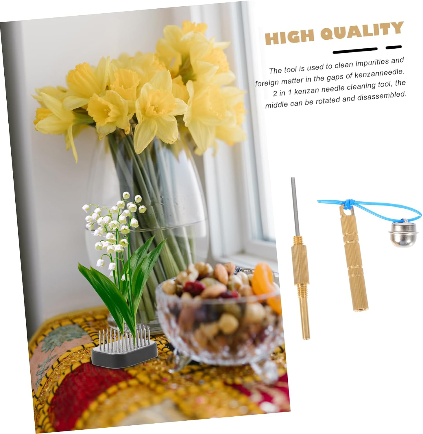 Housoutil Kenzan Needle Straighteners Floral Frogs Cleaners Kenzan Pin Maintenance Repair Tool