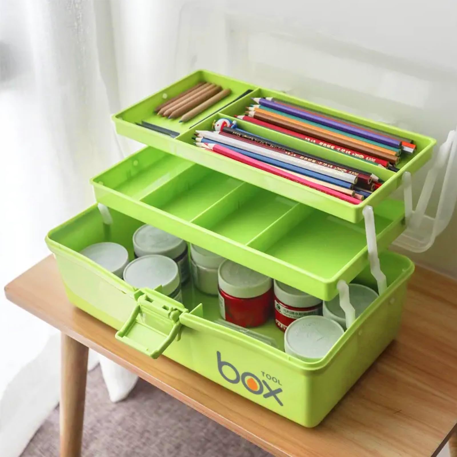 Amazon.co.jp: NUOLUX ツールボックス 三層 工具箱 工具収納