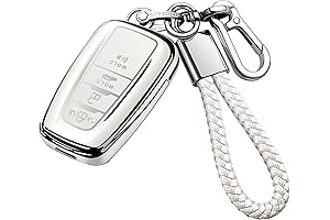 Tukellen for Toyota Key Fob Cover with Keychain