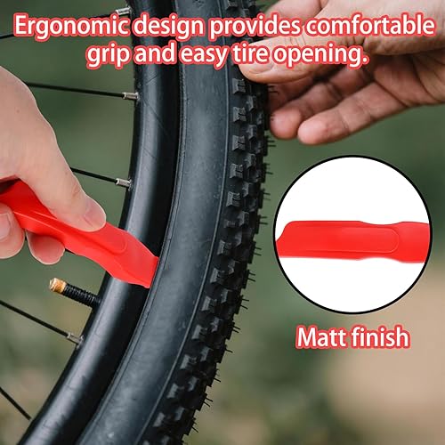 Miniatura 4 de Kit de reparación de neumáticos de bicicleta, kit de parches de perforación de tubo interior de bicicleta, incluye 12 parches de neumáticos,