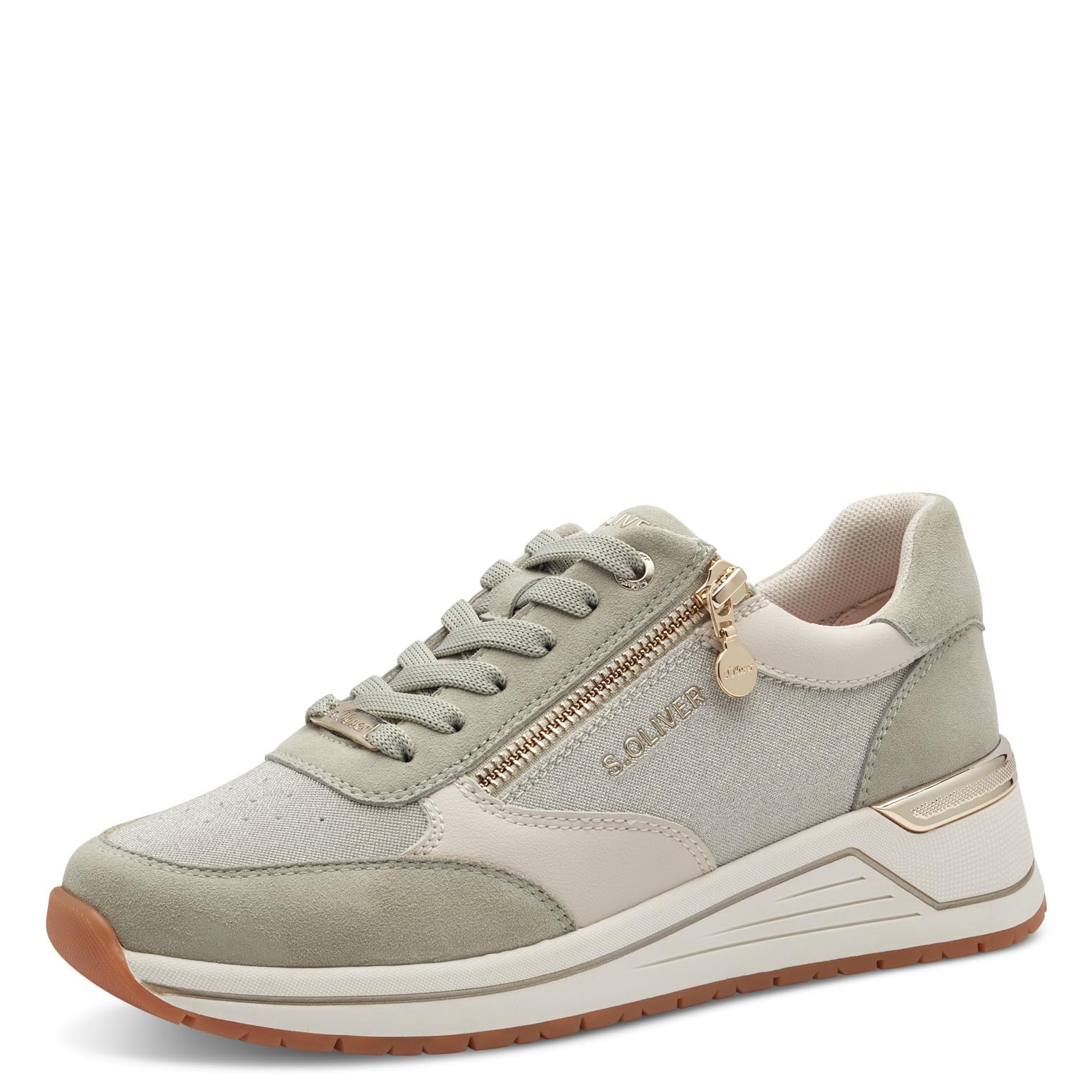 s.Oliver Women 5-23640-44 Sneaker, Sage Comb, 6 UK