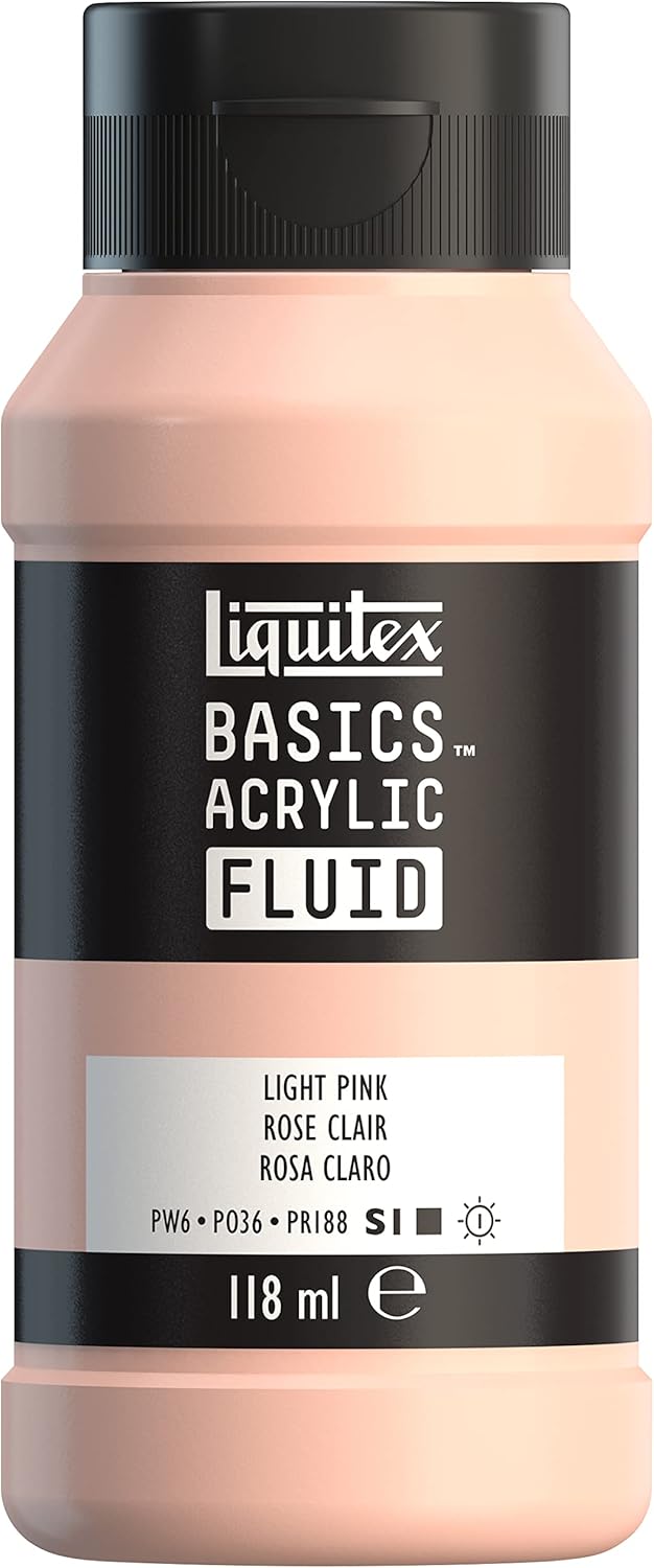 Liquitex Basics Fluid Acrylic Paint 4oz Light Pink