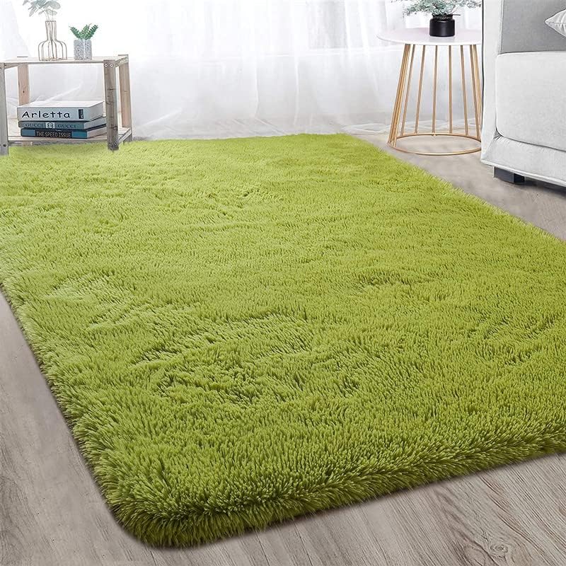 Image of Carpet for Hall | Carpet for Living Room |9X12 FEET Rugs for Bedroom | Carpet | Rug for Living Room | Carpet & Rugs for Home Decor | Carpet for Bedroom Floor (Green)