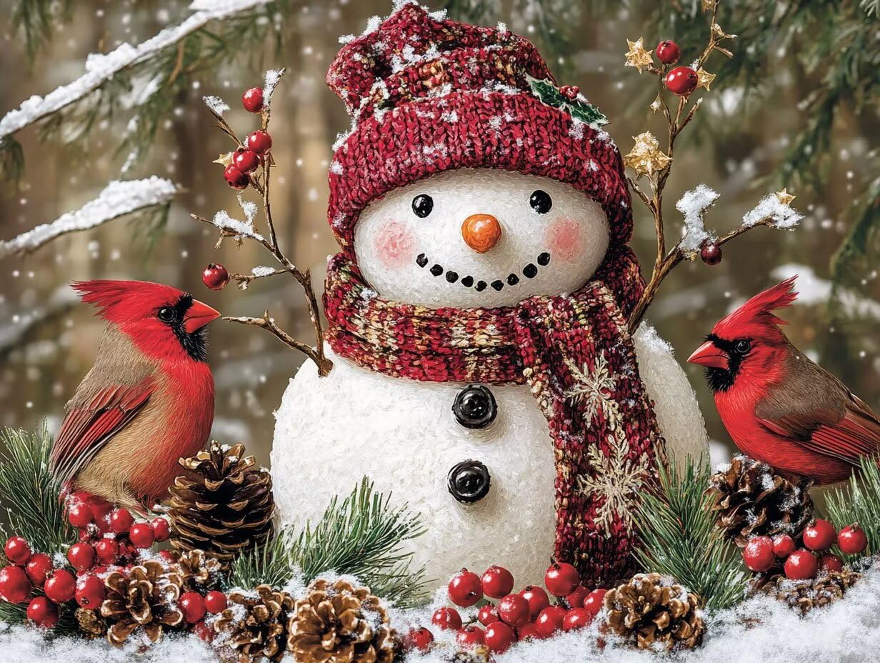 Peinture Numero Adulte NoëL Coloriage par Numero Adulte Oiseau DIY Paint by Numbers, avec Pinceaux Peinture Loisir Creatif Enfant Numéro D'art Cadeau Femme, Pour Decoration Maison 80x100cm H - 579