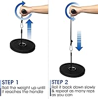 Vista 6 de Yes4All Wrist and Forearm Blaster, Build Massive Grip Strength & Muscles with Steel Wrist Roller & Forearm Roller, Heavy Duty Arm Blaster Fits 1" &