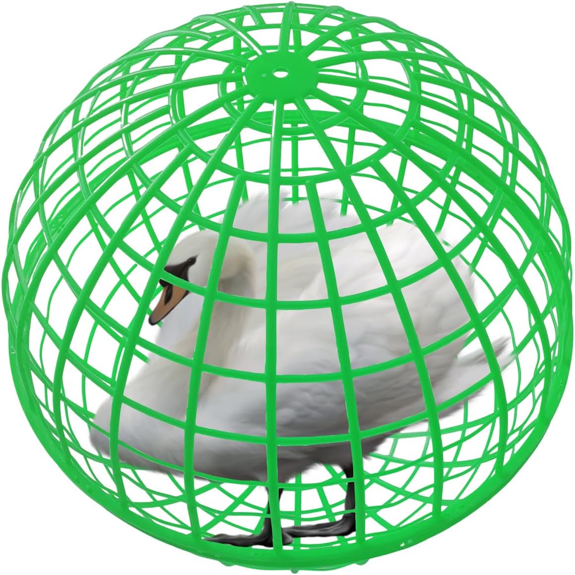 19.6" Pet Removable Safety Cage Chicken Coop Ball Cage Rolling Enclosure Outdoor Farms Courtyard Plastic Hutch Secure Walking Net Rabbits Chicks Ducks Prevents Dog Bites 2-Pack