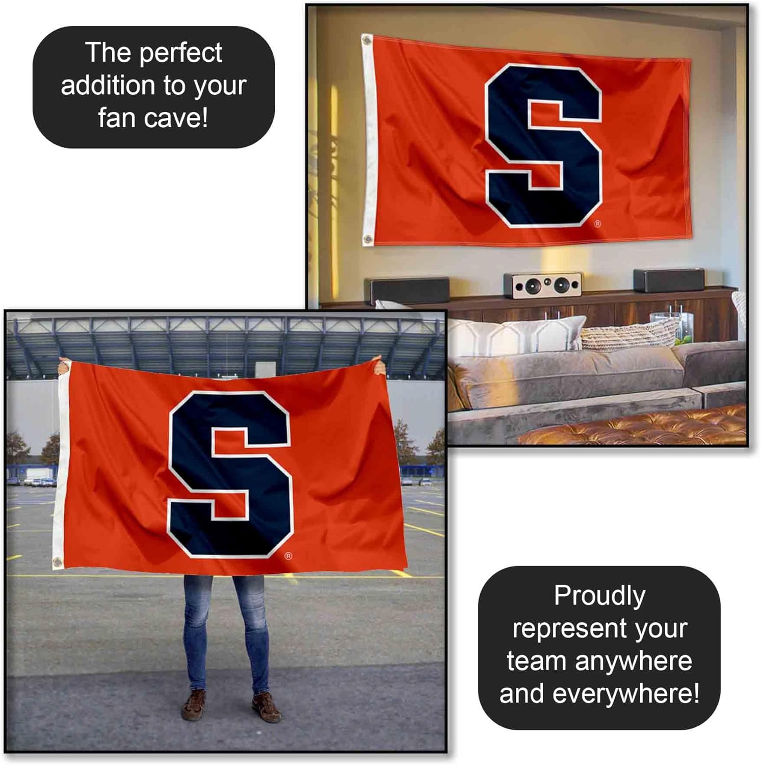 College Flags & Banners Co. Syracuse Orange 3x5 Flag