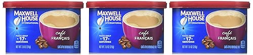 Vista 53 de Maxwell House International - Mezcla de café instantáneo de vainilla y caramelo con un estilo de cafetería (recipiente de 8.7 onzas)