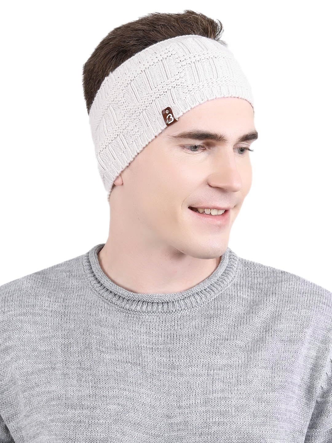 Stylish Knitted Warm woolen Headband Earwarmer Earmuffs Earcap Earcover Winter accessories trendy self design Earwarmer for Men