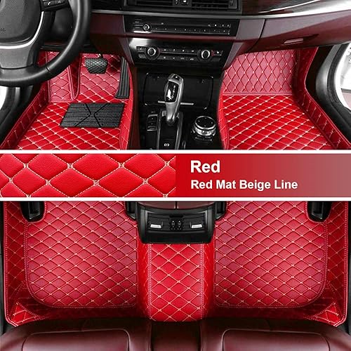 Alfombrillas de automóvil de ajuste personalizado para la mayoría de los automóviles, SUV y camiones; forros de cuero sintético impermeables para