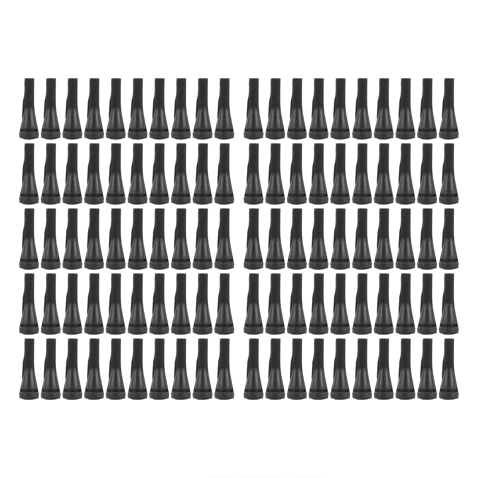 100 pièces bâton d'épilation en caoutchouc de cueilleur de machine de plumeur de volaille, doigts de plumage pour les oies de poulet de canards, bâton d'épilation de volaille (Noire)