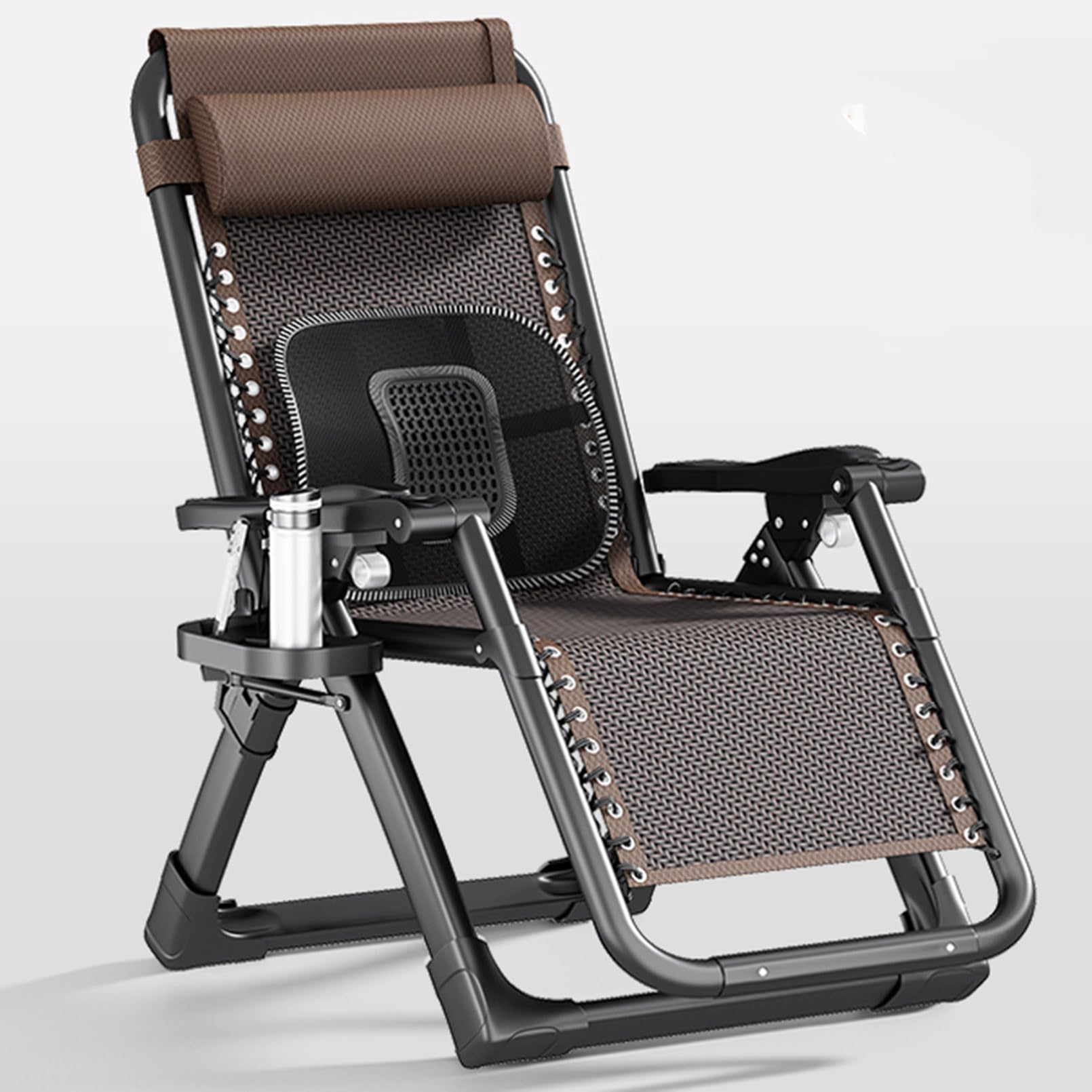 Chaises de camping pliantes avec porte-gobelet contre le mal de dos