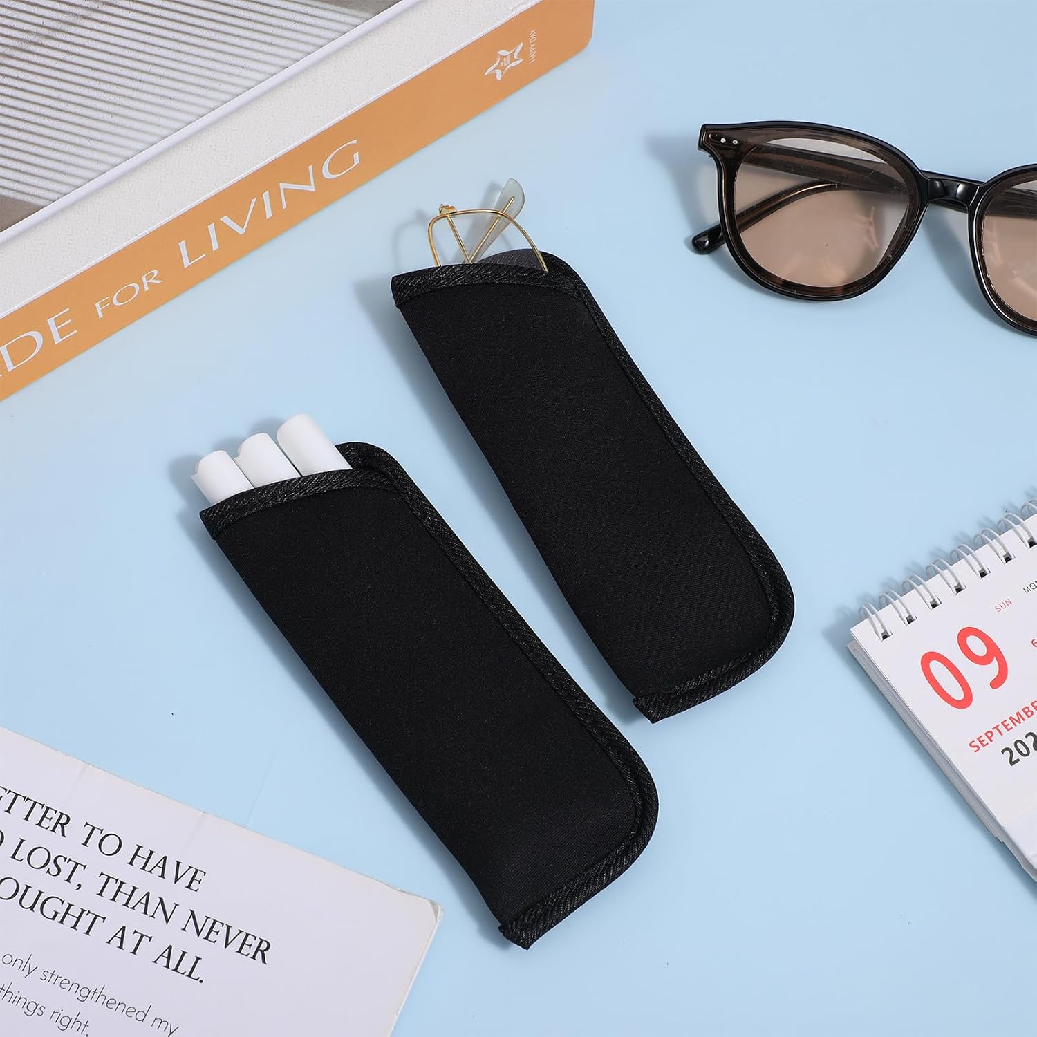 50 Pcs Black Eye Glasses Pouch Bag Soft Glasses Case Sunglasses Pouch Bulk Fabric Spectacle Pouch Small Soft Glasses Sleeve for Travel Storage