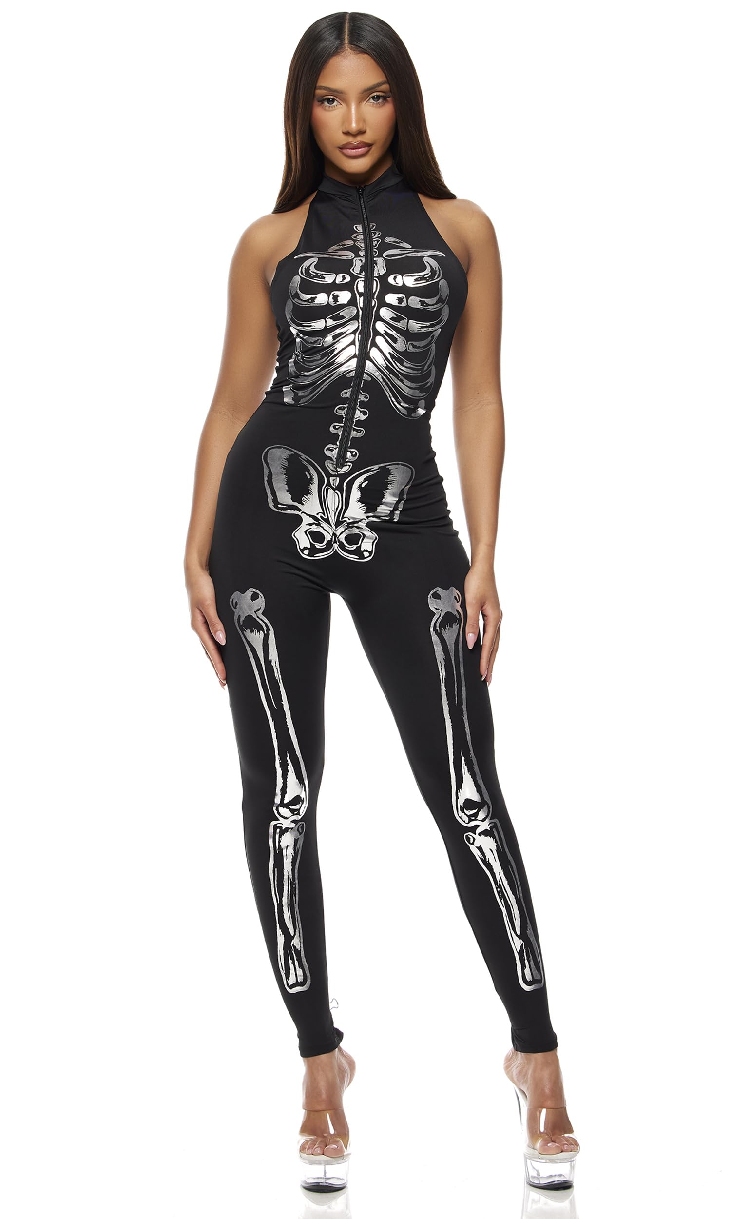 Forplay Costume sexy da scheletro da donna appariscente all'interno