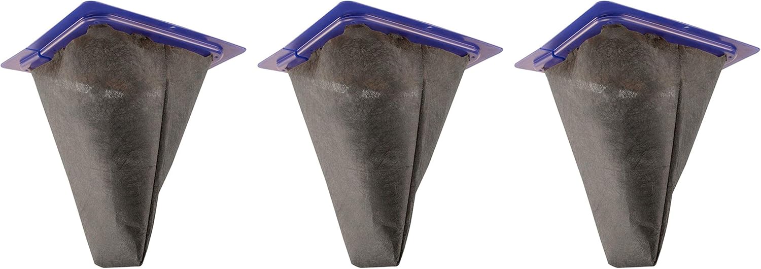 NDS 9" Catch Basin Filter (Three Pack), White, Polypropylene (PP), Fabric Construction