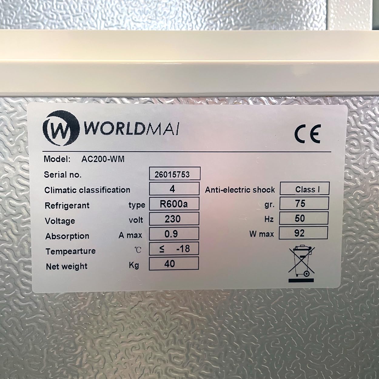 Worldmai przemysłowa skrzynia zamrażarka 95 cm z 2 koszami, profesjonalna zamrażarka pozioma do baru, restauracji, hotelarstwa i gastronomii.