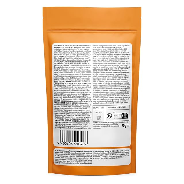 Foto 4 de 8 de by Amazon - Chucherías para Gatos - Mezcla con Pato, Pavo y Pollo, 70 g