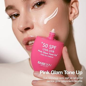 Ton Eşitleyici, Aydınlatıcı, Leke Karşıtı, Yüz Güneş Kremi, Pink Glam Tone Up, SPF 50+, 50ml, Tüm Ciltler