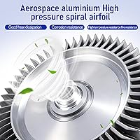 Vista 9 de Veemoon Pump Aquarium Blower Fish Tank Blower Pump for Fish Tank Aquarium Fan Silver