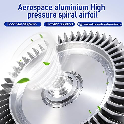 Miniatura 3 de VILLCASE Pump Blower for Saltwater Aquarium Fish Tank Blower Aquarium Pump Silver