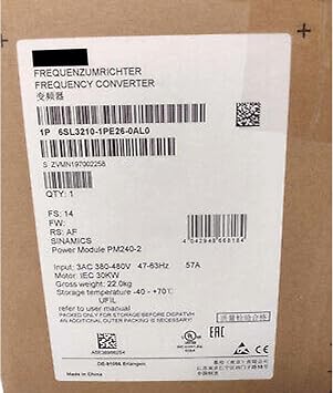 6SL3210-1PE26-0AL0 6SL32101PE260AL0 Sealed in Box