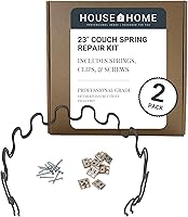 Vista 13 de House2Home Kit de reparación de resortes de sofá de 27 pulgadas para fijar el soporte de sofá para cojines caídos, incluye 4 resortes, clips