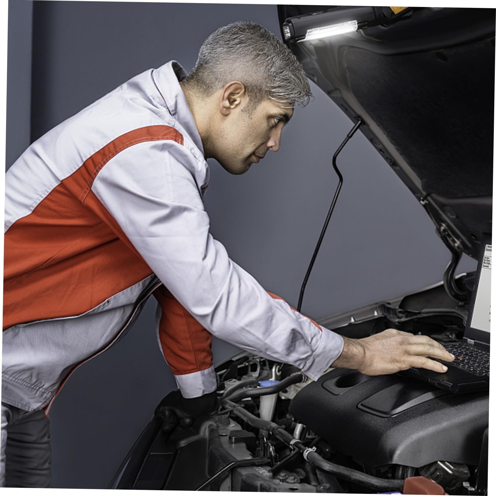 Comprobador de Batería para Coche 12 V de Plástico Pantalla Clara | Herramienta de Prueba de Automóviles, Analizador de Batería Portátil y Ligero, para Batería de Coche