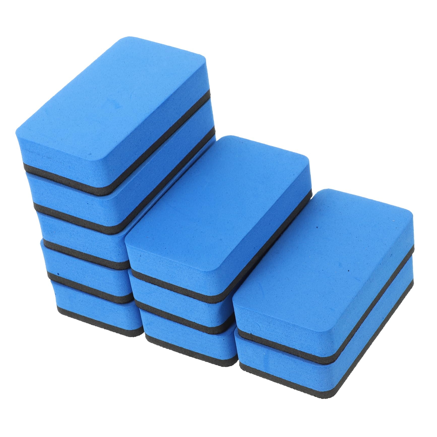 SHINEOFI 4 Sätze Wiederverwendbare Eva Radiergummis Wischen Tafel Whiteboard Radierer Whiteboard Cleaner Trocken Abwischbare Radiergummis Magnetische Löscher Für Whiteboards 10 Stück * 4