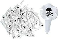 Vista 8 de NorthPointe Tees de Golf de Plástico de 1 ½" - Tees Cortos para Hierros, Par Tres, Híbridos y Campo de Práctica - Paquete de 50 o 100 a Granel