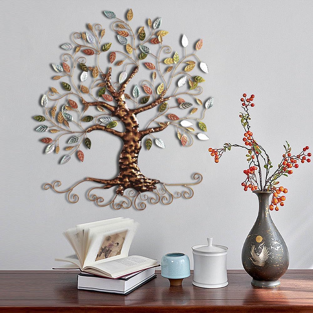 Metal Tree Wall Sculpture, Gold Tree Home DecorTree of Life