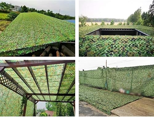 Miniatura 4 de Red de camuflaje militar, camping, caza, camuflaje, selva, camonetting, perfecta para exteriores, casa, patio, jardín, persianas ligeras y duraderas