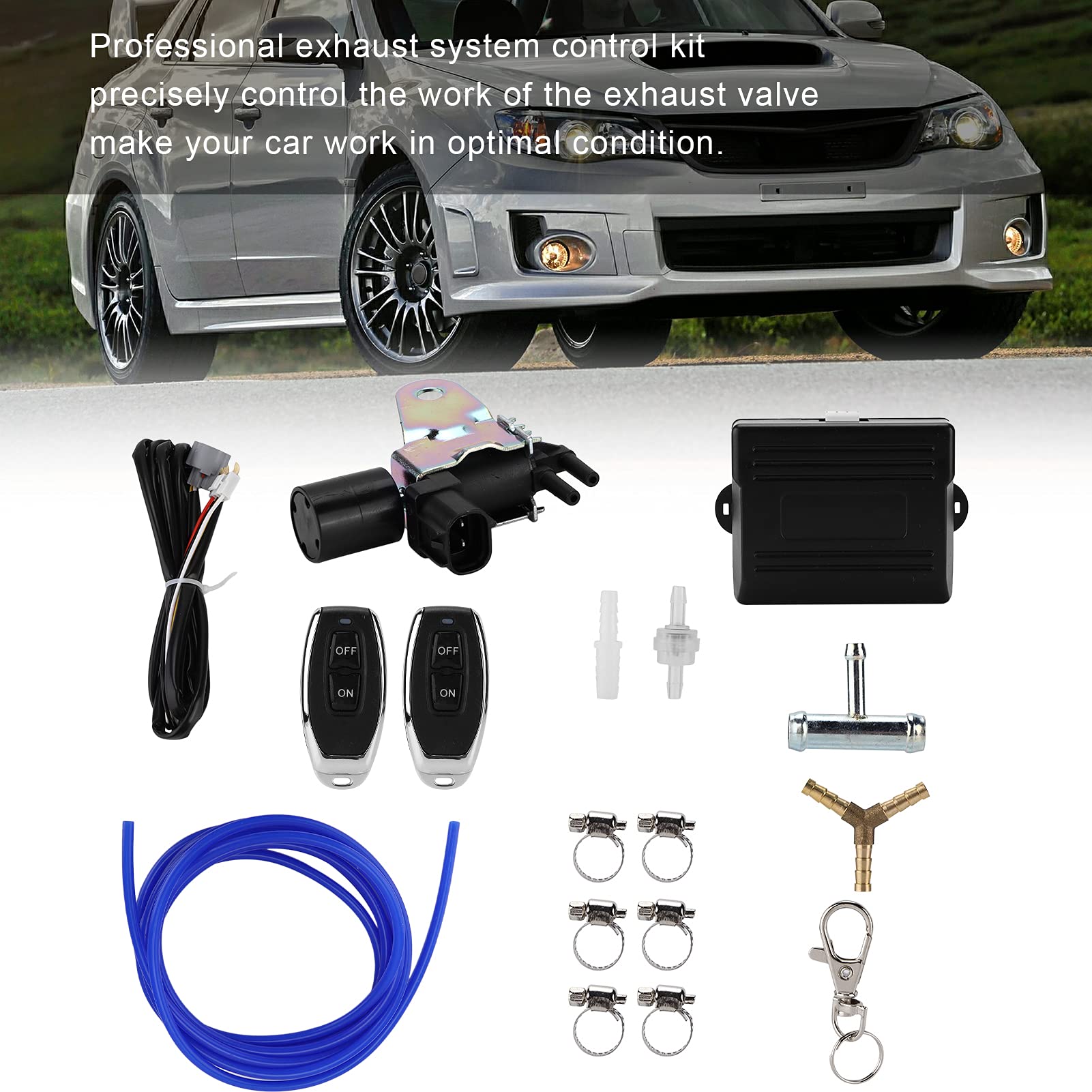 01 Controller valvola di Scarico remoto, Kit Controller valvola di Scarico Senza Fili Controllo preciso per Auto