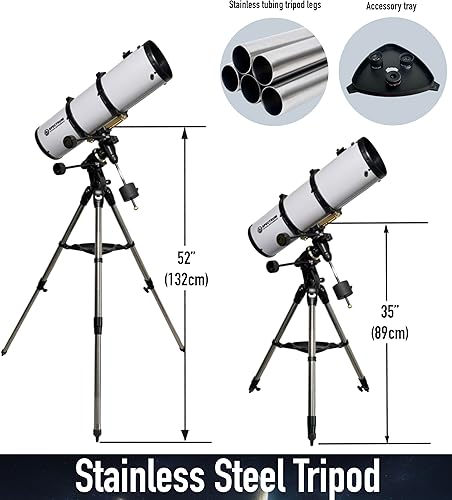 Miniatura 3 de Telescopio SpectrumOI para niños y adultos - Reflector EQ premium, apertura de 5.906 in 6 pulgadas con ocular asférico