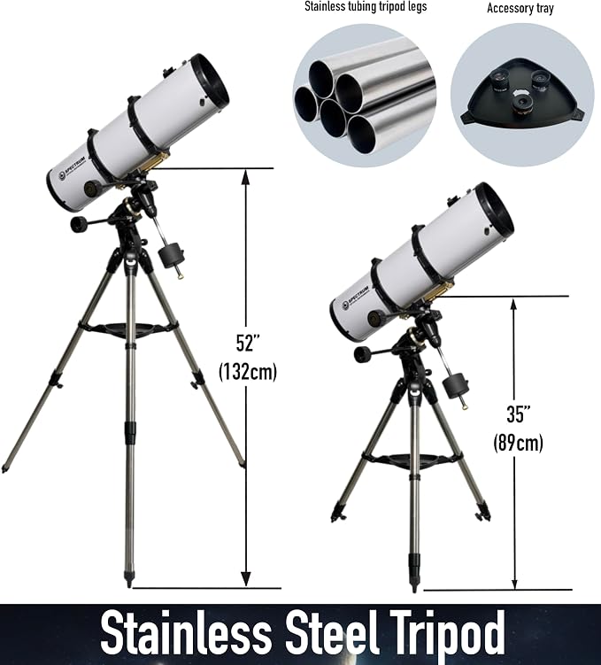 Telescope SpectrumOI EQ Reflector 150mm para niños y adultos miniatura 3