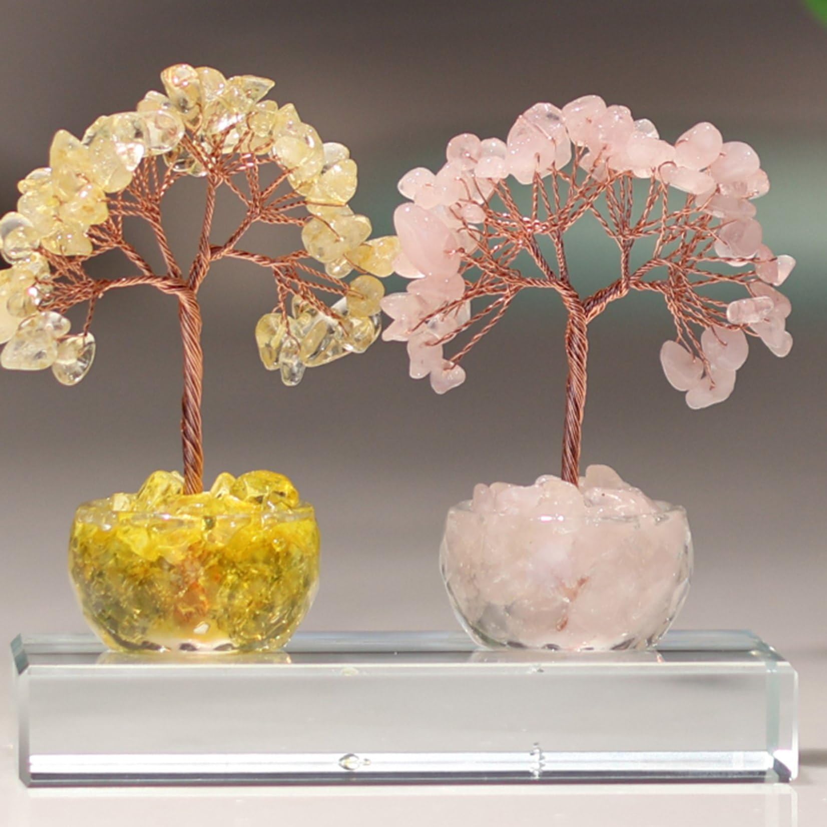 Amazon.co.jp: 天然水晶樹 九尾狐 キツネ クリスタルツリー シトリン