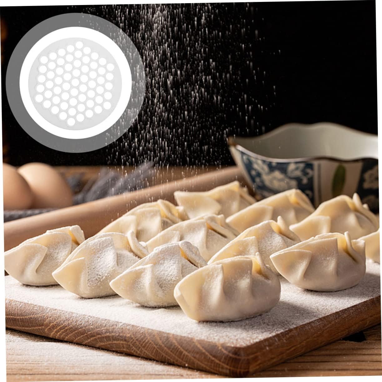 2pcs Plastic Dumpling Mold Xmas White Convenient Kitchen Tool