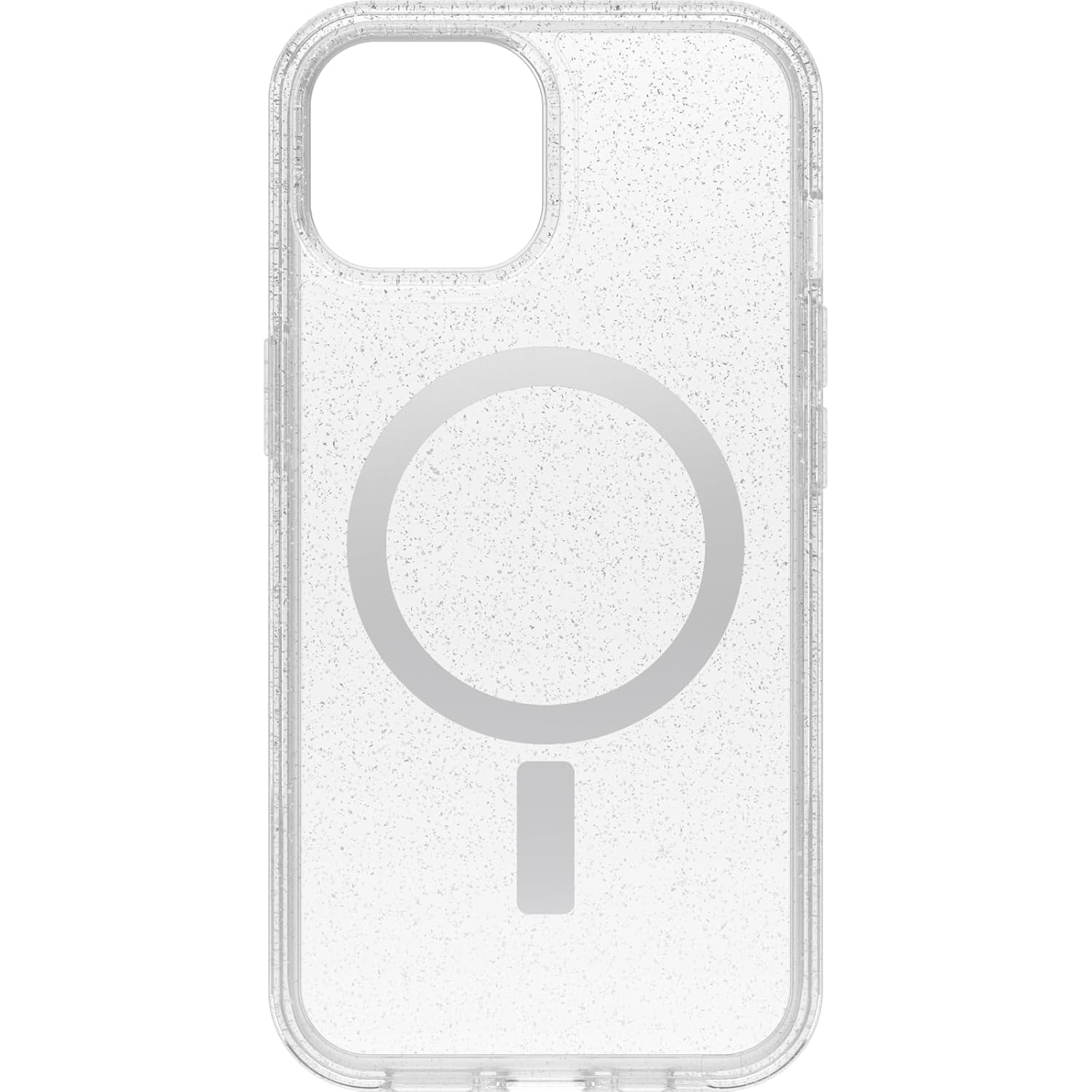 OtterBox iPhone 15 iPhone 14 and iPhone 13 Symmetry Series Clear Case - Stardust Clear Silver Snaps to