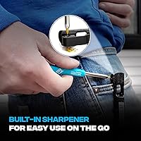 Vista 6 de OX Tools - Juego mecánico de lápices de carpintero - Lápiz de construcción resistente con clip para cinturón, sacapuntas, soporte y 4 minas