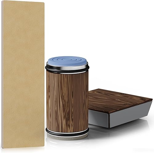 Afilador de cuchillos rodantes - Kit de afilado de cuchillos con diamantes industriales y discos de cerámica, sistema de afilado de cuchillos