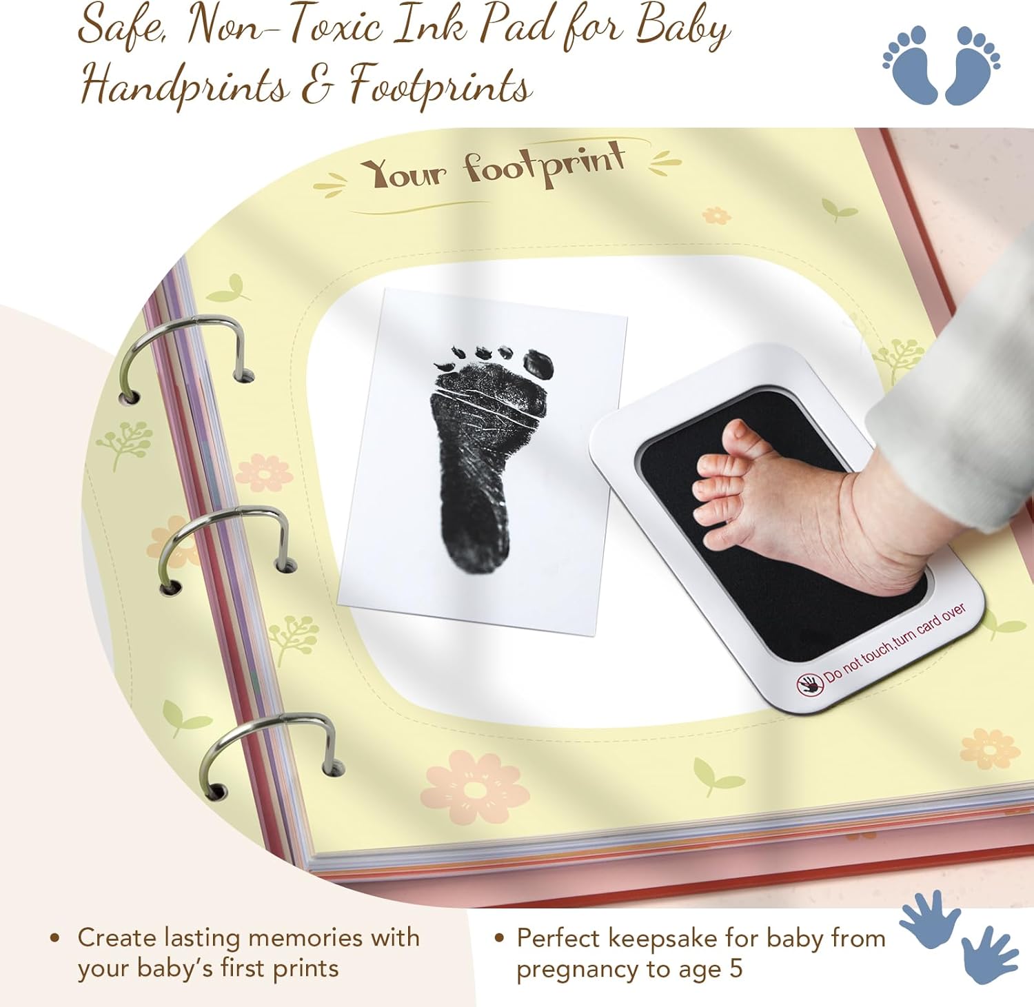 Kasfalci Baby Memory Book – Baby Book Keepsake Pregnancy Journal, Gender Neutral Photo Album and Milestone Scrapbook for Boy or Girl to Record Memories from Pregnancy to Age 5,Newborn Books