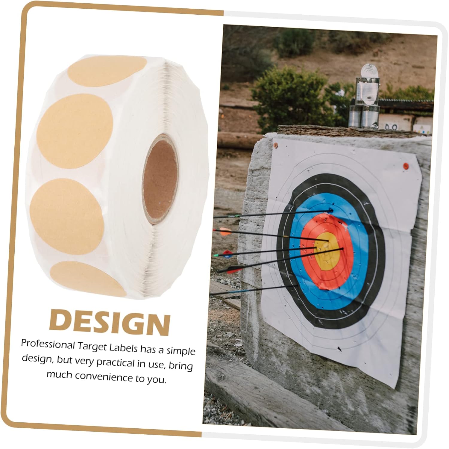 1roll Repairing Decal Labels Adhesive Stickers for Shooting Practice Easy to Use Compact for Shooting Enthusiasts
