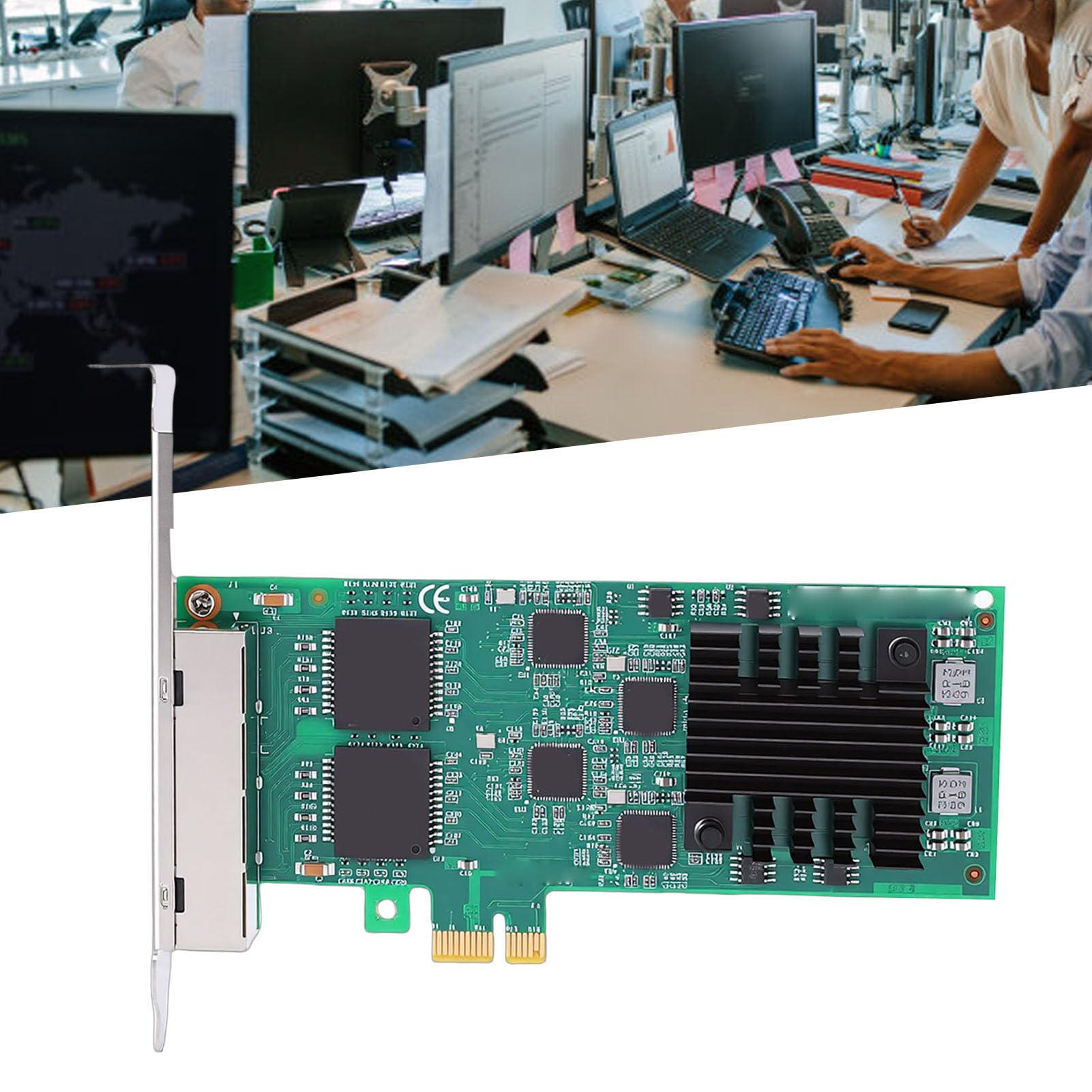 Scheda di Rete PCB PCI Express Scheda NIC 1GbE Quad RJ45 Porte