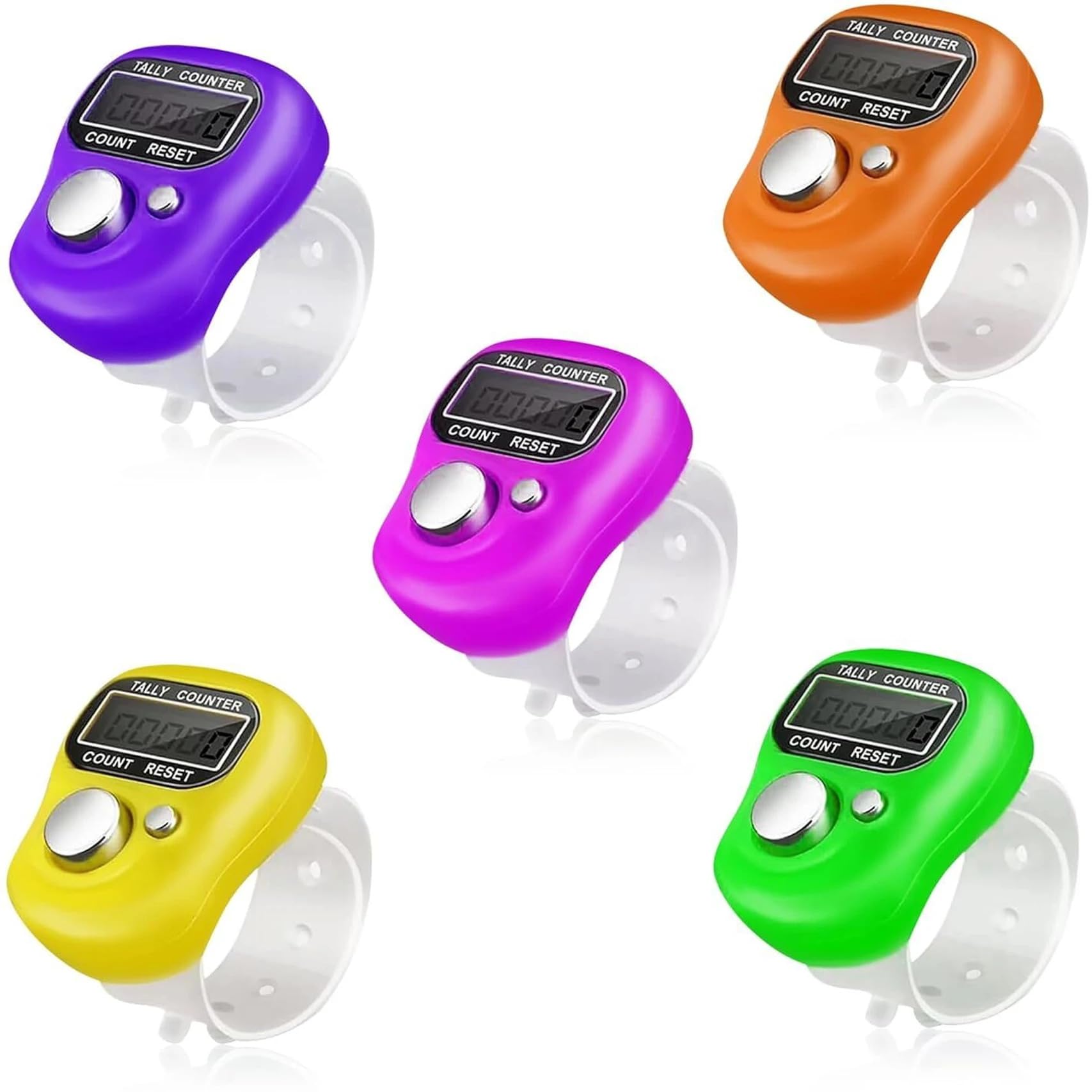 Counter for Chanting Mantra Tally Counter | 5-Digit Finger Ring with LCD Display & Reset Button | Handheld Counter for Meditation, Jap, Sports, Knitting & Classroom Use (Tally-5)-image-21