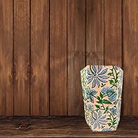 Vista 7 de Fern Trail - Cesta de basura de 3.3 galones Pequeño cubo de basura decorativo impreso Sala de estar, dormitorio, baño, ecológico y libre