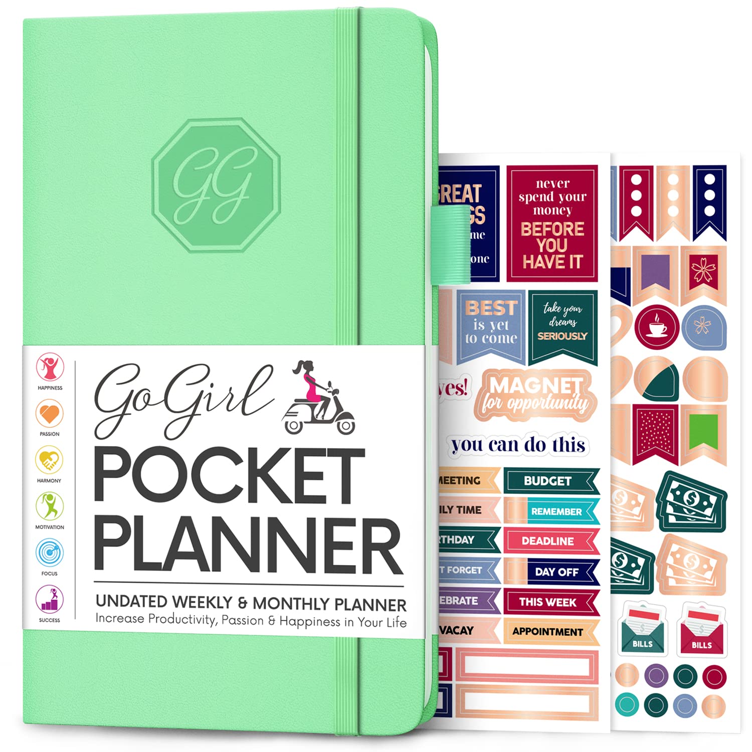 GoGirl Planner and Organizer for Women, Pocket Weekly Planner