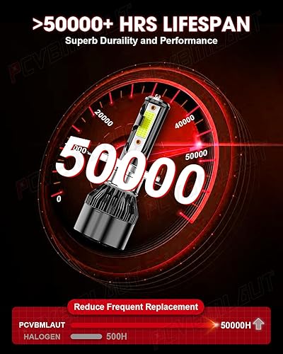 Miniatura 5 de PCVBMLAUT Compatible con bombillas para faros delanteros Honda Fit 2006-2020, faros delanteros H4 de haz alto y bajo H11, luz antiniebla halógena,